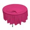 82" Bulk Pack of 12 Hot Pink Banquet Style Round Disposable Plastic Tablecloths